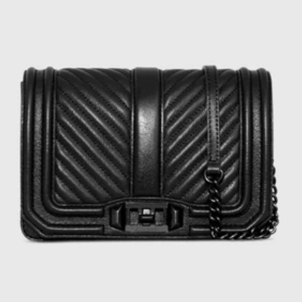 Rebecca Minkoff Chevron Quilted Small Love Crossbody